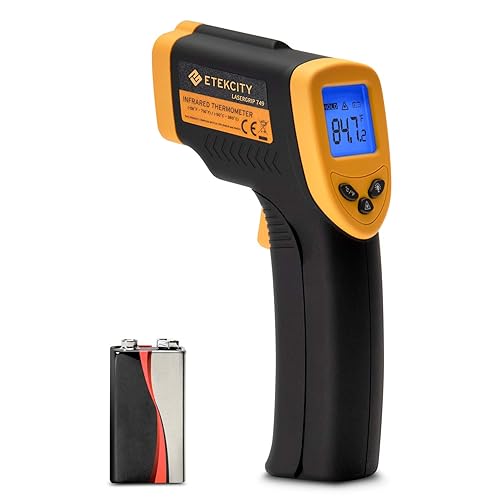 Etekcity Termómetro infrarrojo 749 (no para humanos) Pistola de temperatura digital sin contacto Lasergrip con pantalla LCD retroiluminada, -58 a