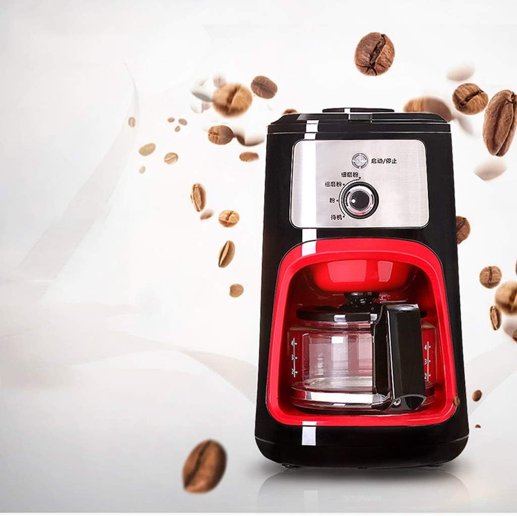 Home Office Coffee Machine Drip-Type Fully Automatic Coffee Pot Large-Capacity Drip-Type Freshly Grinded Bean Grinder All-in-one Machine