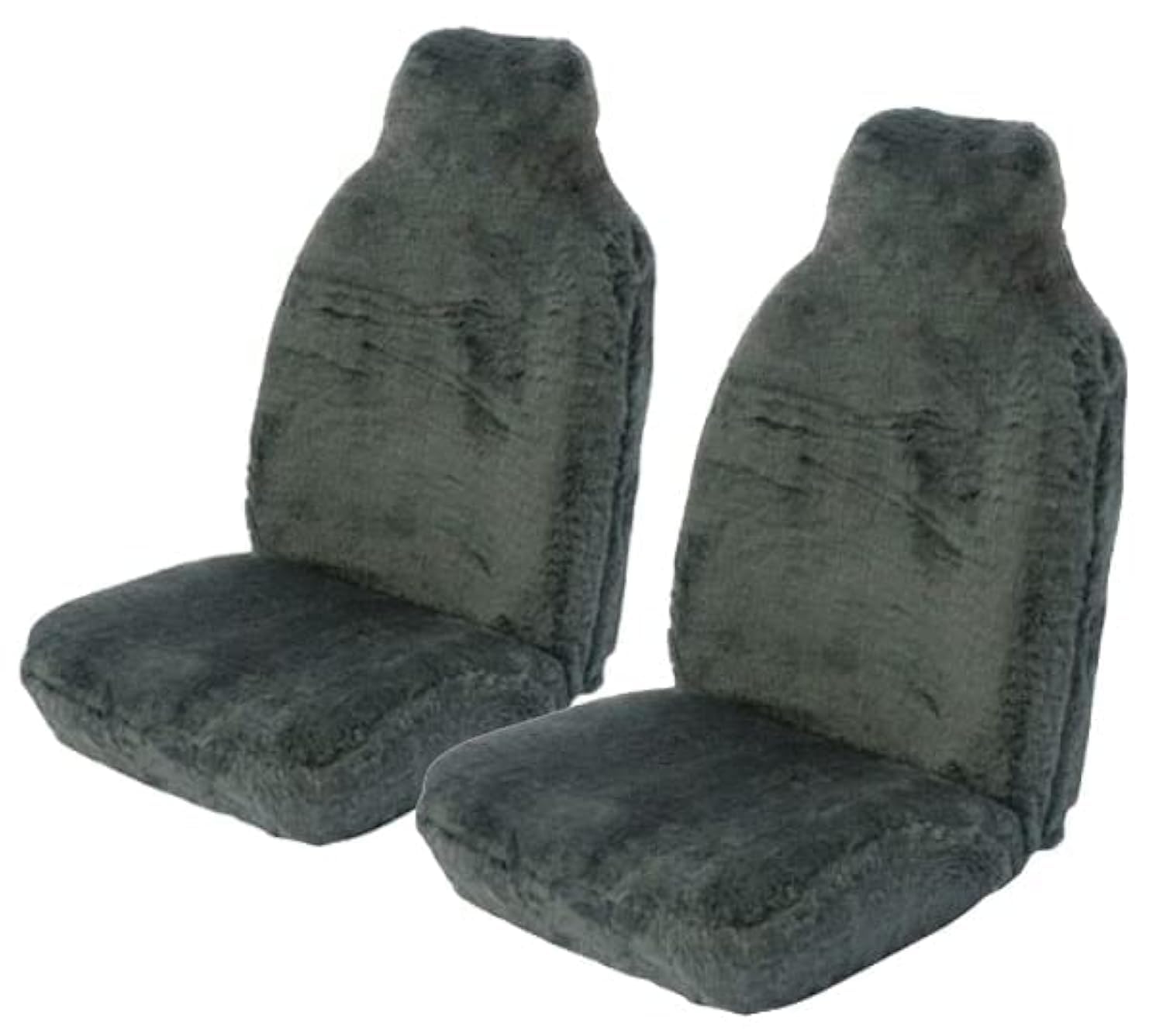 Full Set Of Furry Leopard Print Car Seat Covers - Fits Most Cars