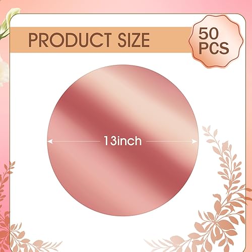 Miniatura 9 de KesaPlan 100 manteles individuales color verde salvia, manteles individuales redondos desechables de 13 pulgadas para mesa de comedor, tapete de