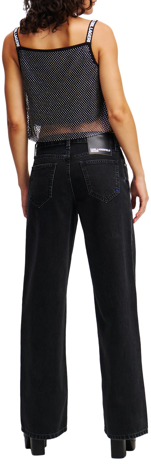 Karl Lagerfeld Jeans, Damskie, Średni Stan, Luźne Denim, Luźna Nogawka
