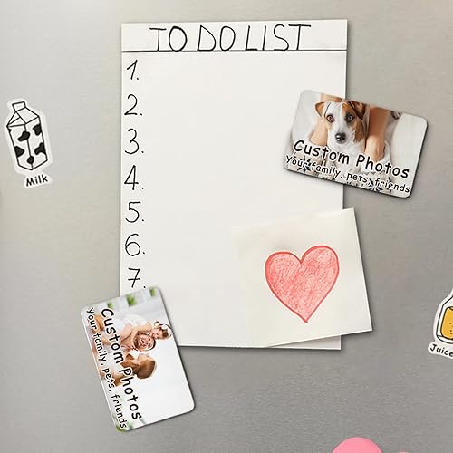 Miniatura 4 de Naanle Juego de 2 imanes personalizados para nevera con texto de palabras, imán para lavavajillas, placa magnética para el hogar, cocina, oficina,