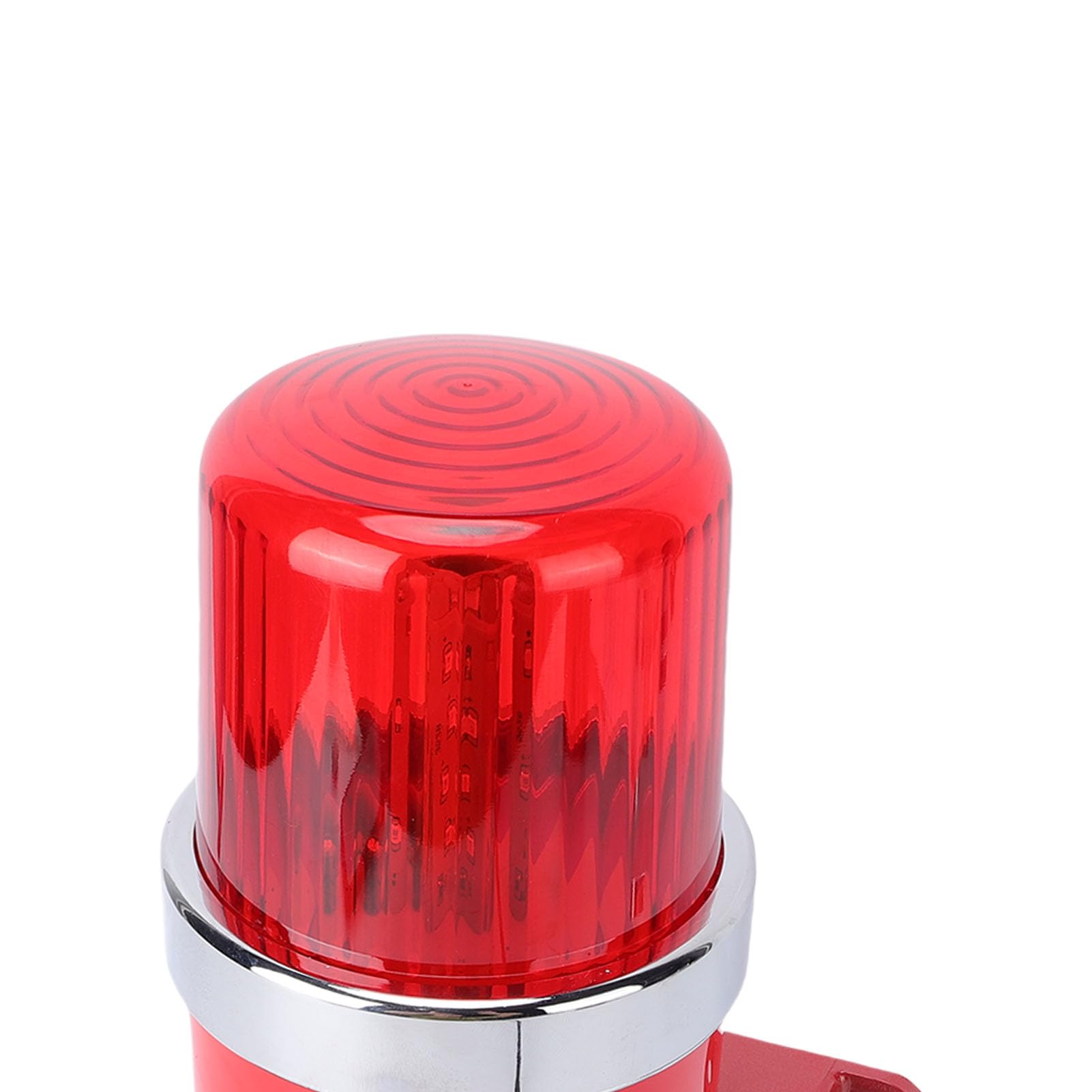 Eujgoov Przemysłowa Syrena Dźwiękowa 120DB Głośny Róg z regulacją Głośności, 3 Tonami do Wyboru i światłem Stroboskopowym LED dla Stacji Dokującej Wózka Widłowego (wtyczka UE)