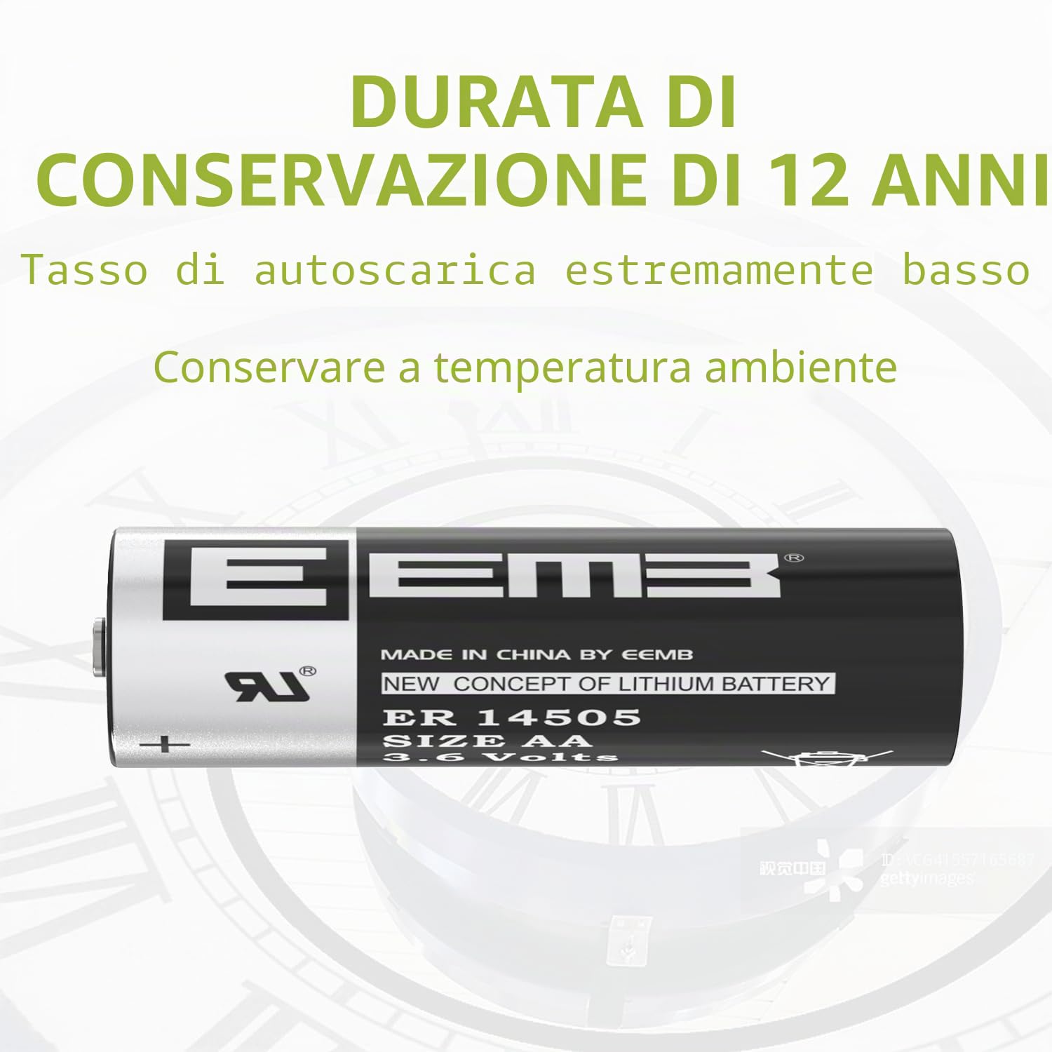EEMB ER14505 AA 3.6V Batteria al litio Li-SOCL non ricaricabile SB-AA11 LS14500 TL-5903 SL-360 S7-400 ER14500 perdell'attrezzatura dell'impianto dello SpA del contatore di elettricità