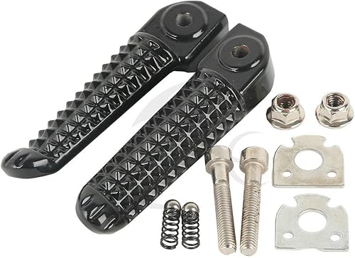 Miniatura 4 de TCMT Reposapiés delanteros traseros para patas Yamaha YZF R1 2002-2014 R6 2003-2012 04 09 10 negro