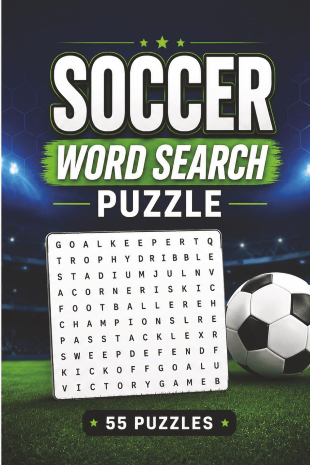Soccer Word Search Puzzle: 55 Puzzles Word Search about Soccer and More | 6x9 inches, 110 pages | Gift for Soccer & Sports Lover