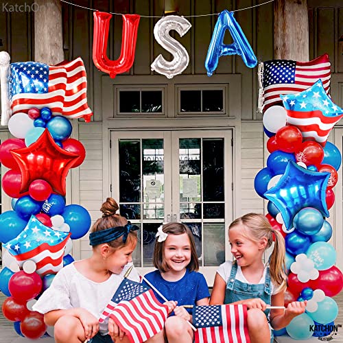 Katchon, Usa Balloons For 4Th Of July Decorations - Big 26 Inch, Pack Of 8 | Fourth Of July Balloons | American Flag Balloons, American Balloons For Fourth Of July Decorations | 4Th Of July Balloons #TOP1