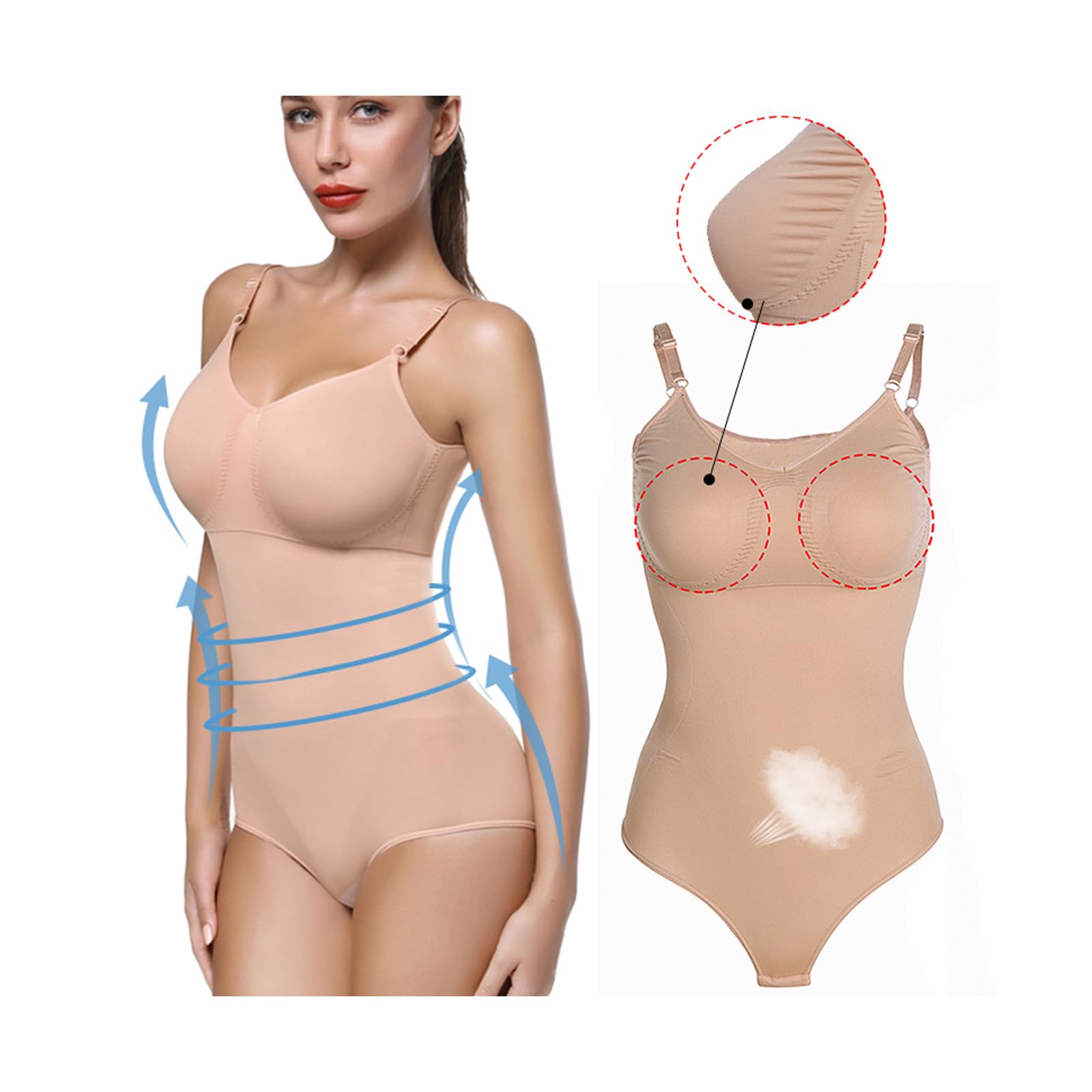 Camisola Shapewear Body Tank Tops para Mujer Control de Barriga Cintura Entrenador Cuerpo Completo Shaper Bustiers Ropa Interior