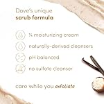Dove Vanilla Sugar & Shea Butter Body Scrub Exfoliates and Deeply Nourishes for Smooth, Radiant Skin 15 oz - Image 4