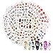 NICENEEDED 20 Stili 40 Fogli Adesivi per Nail Art In Stile Occidentale Cinese Adesivi per Il Trasferimento Dell'Acqua Decalcomanie per Nail Art per Le Donne Bomboniere per Feste Decalcomanie Punte