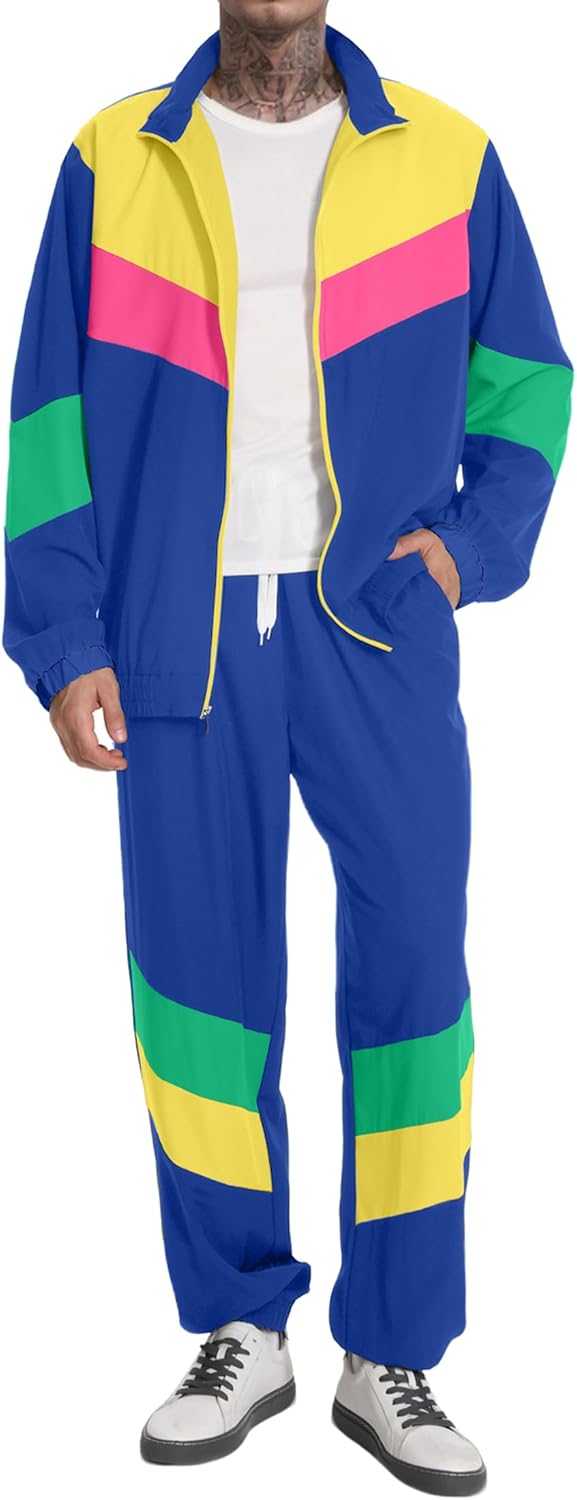 UOUA 80s/90s Tracksuit Costume for Men