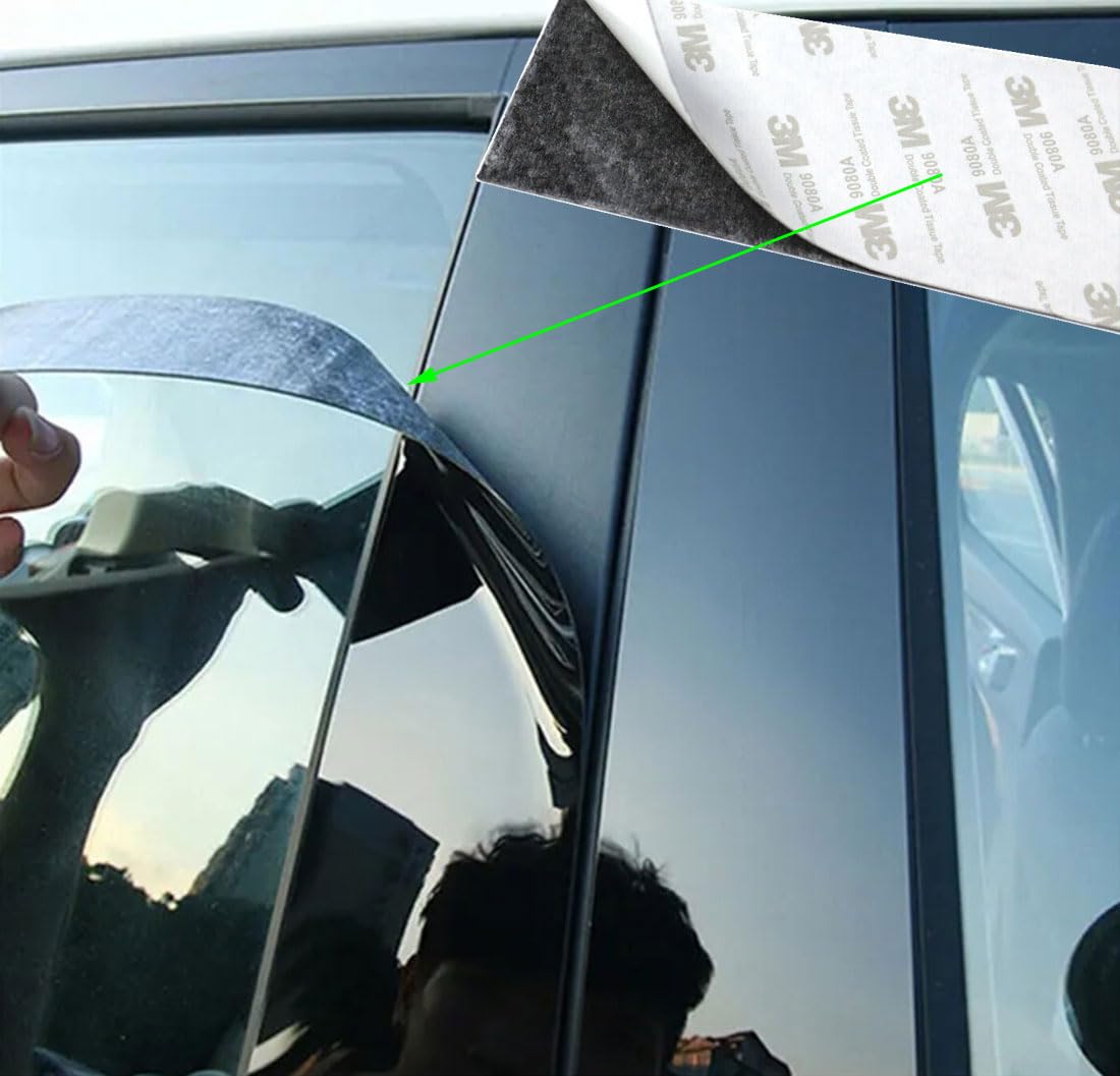 Dekoracja Słupek Drzwi Okienne Listwa dla Qashqai J12 2023 2024 2025 Błyszcząca czerń Osłona Słupka Osłony Słupka Drzwi Auto Akcesoria Samochodowe