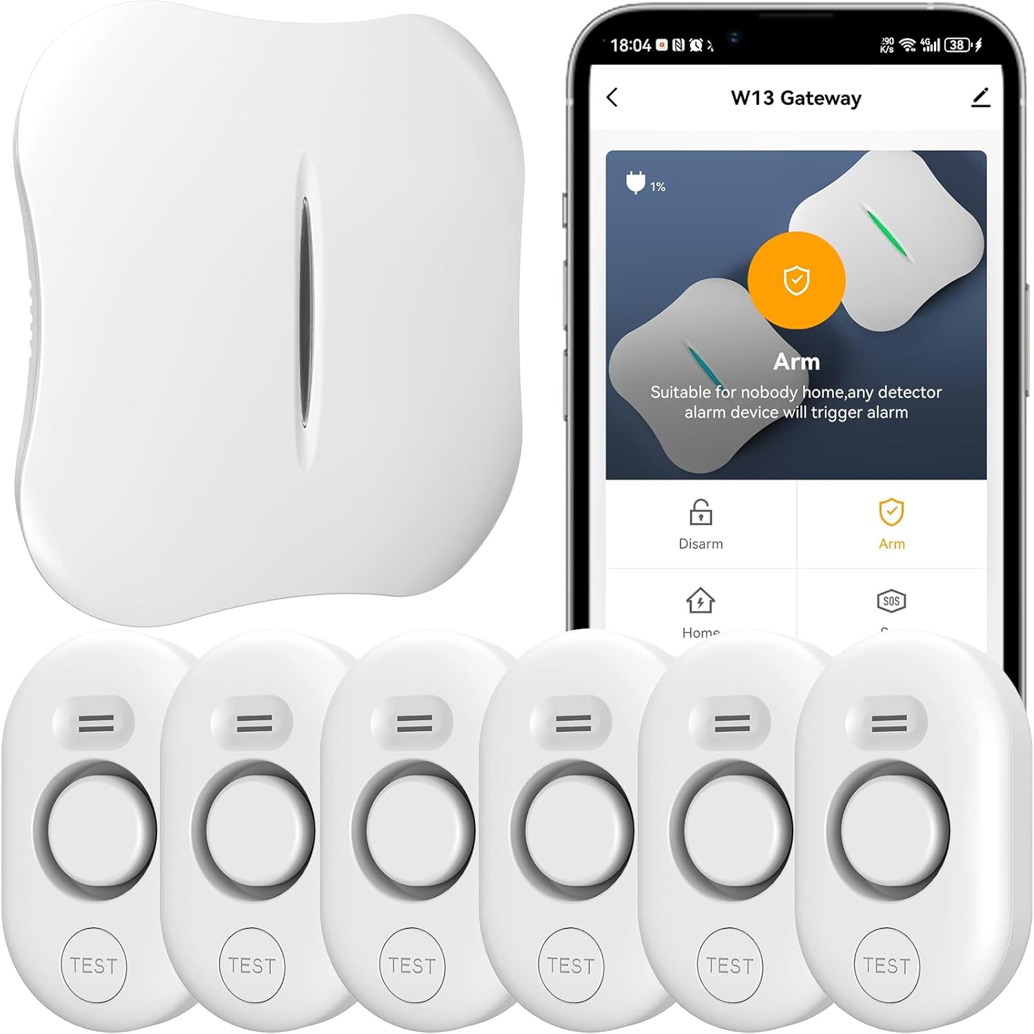 WiFi Water Leak Detector for Home with App Notification