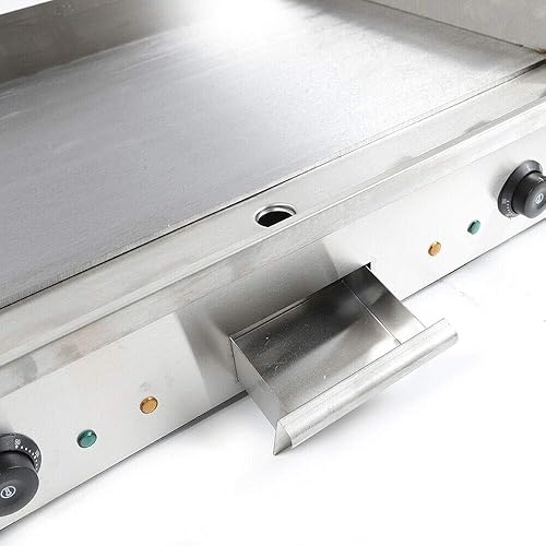 Miniatura 5 de Máquina eléctrica de parrilla de plancha, 28.7 in 4400W Plancha eléctrica comercial para encimera de cocina, placa de cocina de acero inoxidable,