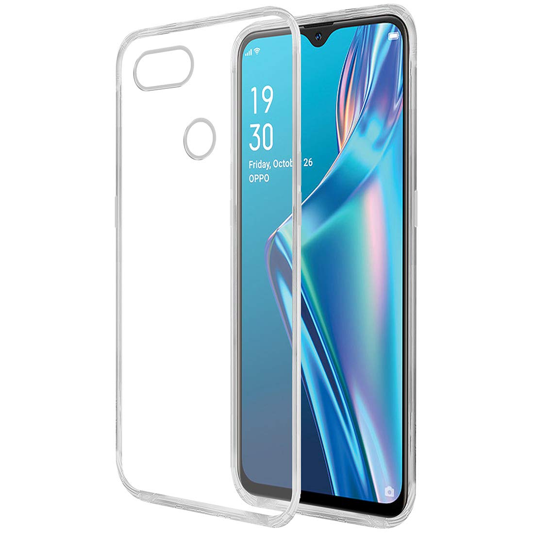 Amazon Brand - Solimo Mobile Cover for Oppo A12 (Soft & Shockproof Back Case with inbuilt Cushioned Edges), Transparent (B08C5WJGHN) Amazon Price History, Amazon Price Tracker