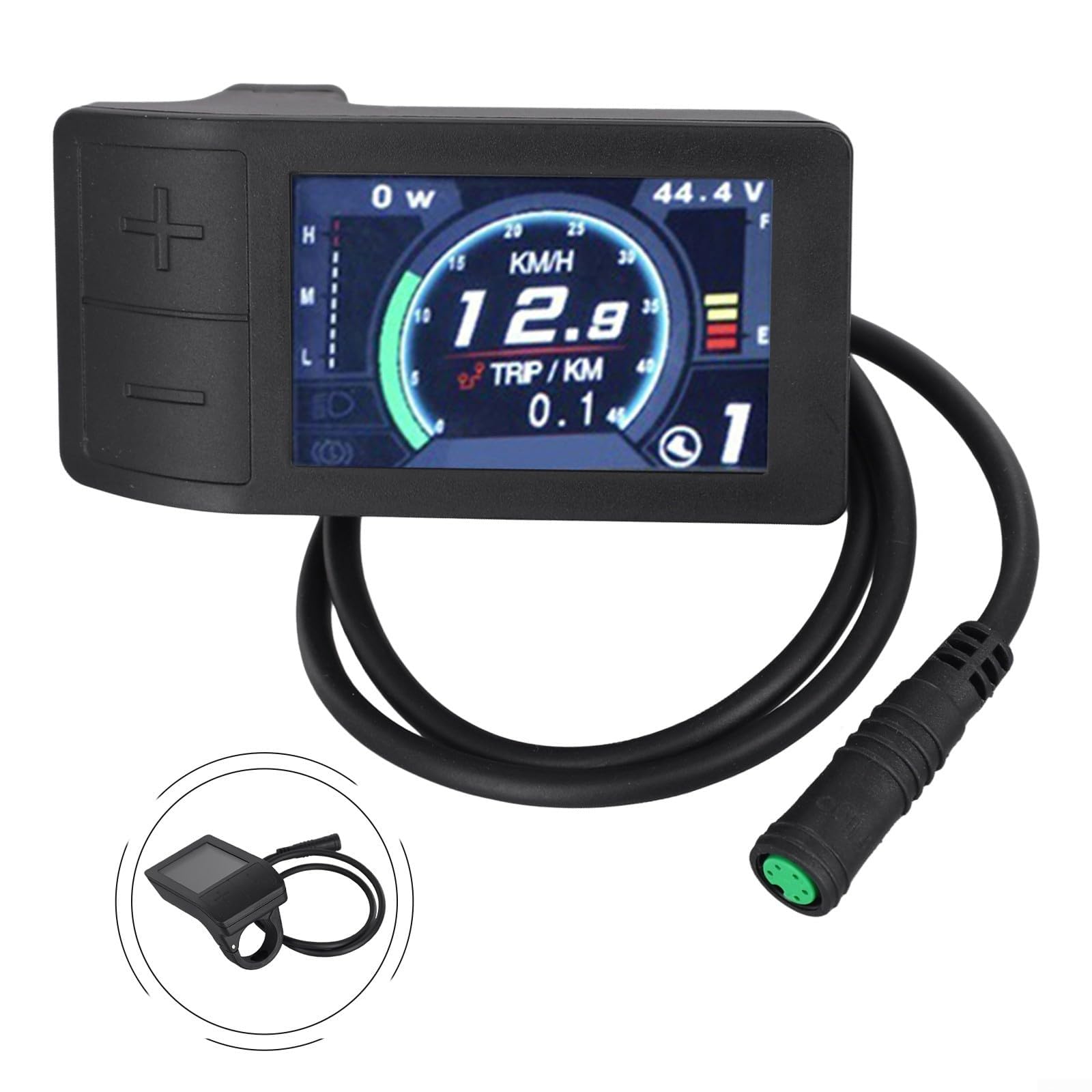 5,6 cm IPS 500C Display für Bafang für BBS01 und HD Motor-E-Bikes mit UART-Software-Upgrade, einstellbare Helligkeit und Touch-Vibration