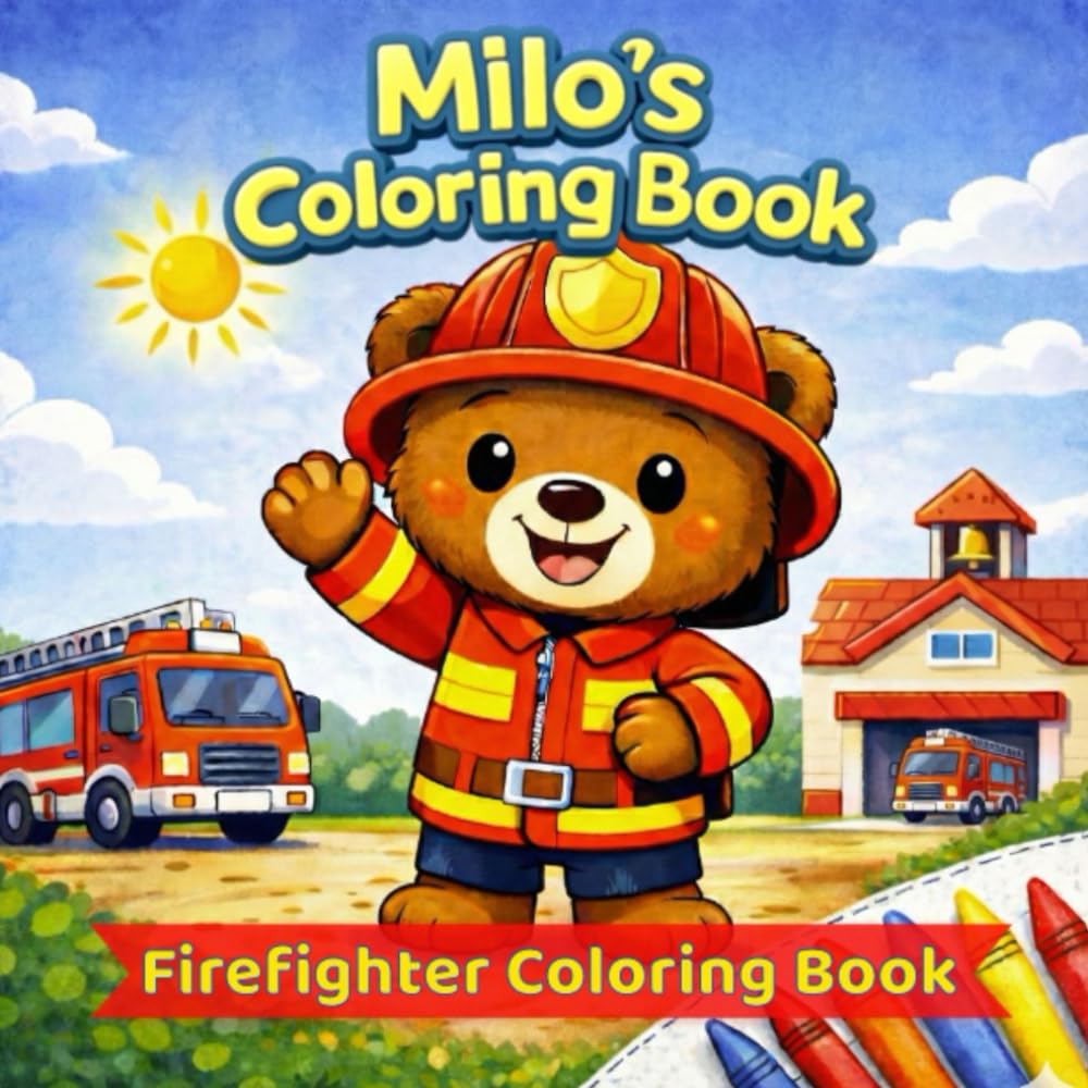 Milo’s Coloring Book: Firefighter Coloring Book