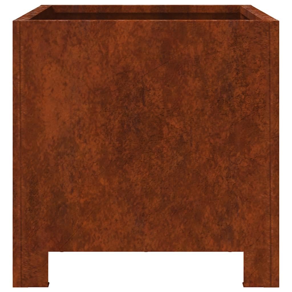 Doniczki ogrodowe 2 szt. 30x30x30 cm Stal kortenowska Donica na kwiaty ozdobna rustykalna do ogrodu balkonu tarasu patio