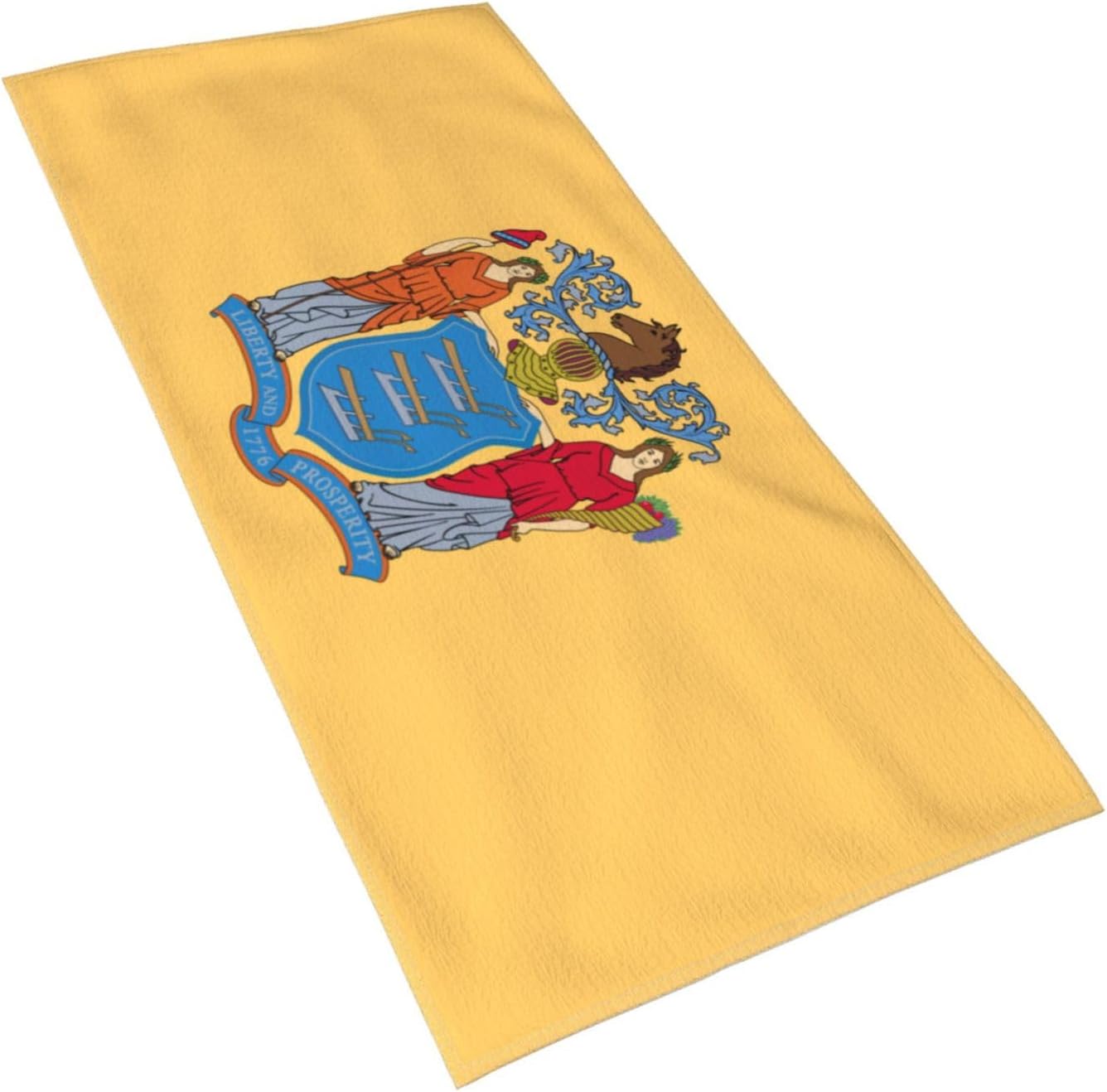 Flag of New Jersey Print Hand Towels for Kitchen, Decorative Bathroom Towels Decor Farmhouse Cute for Men Women Gifts