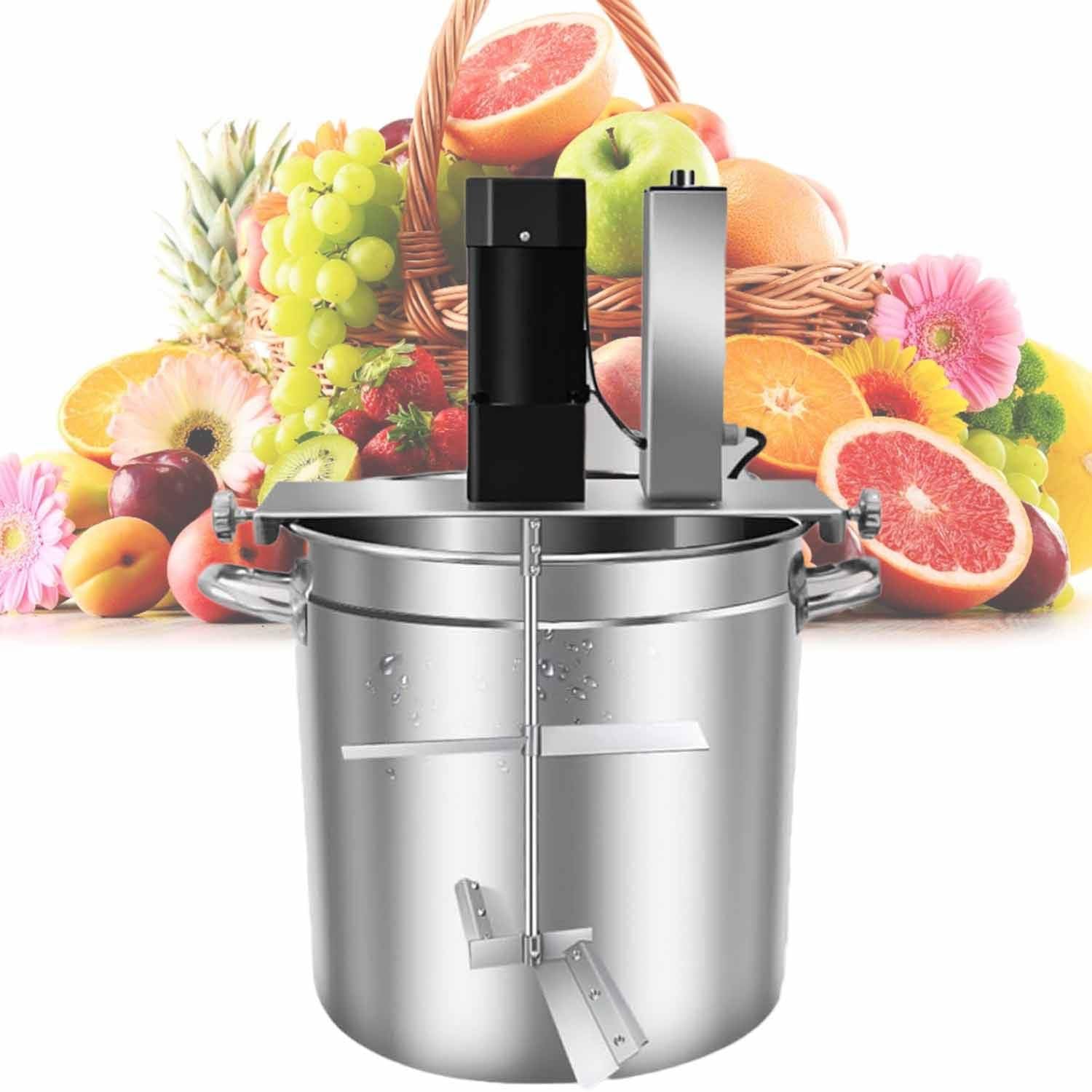 GLJTUO Electric Mixer Machine,Automatic Food Mixer with 4-Blade Stirring Scraper for Jam, Sauce, Filling, and Hot Pot Seasoning,20L