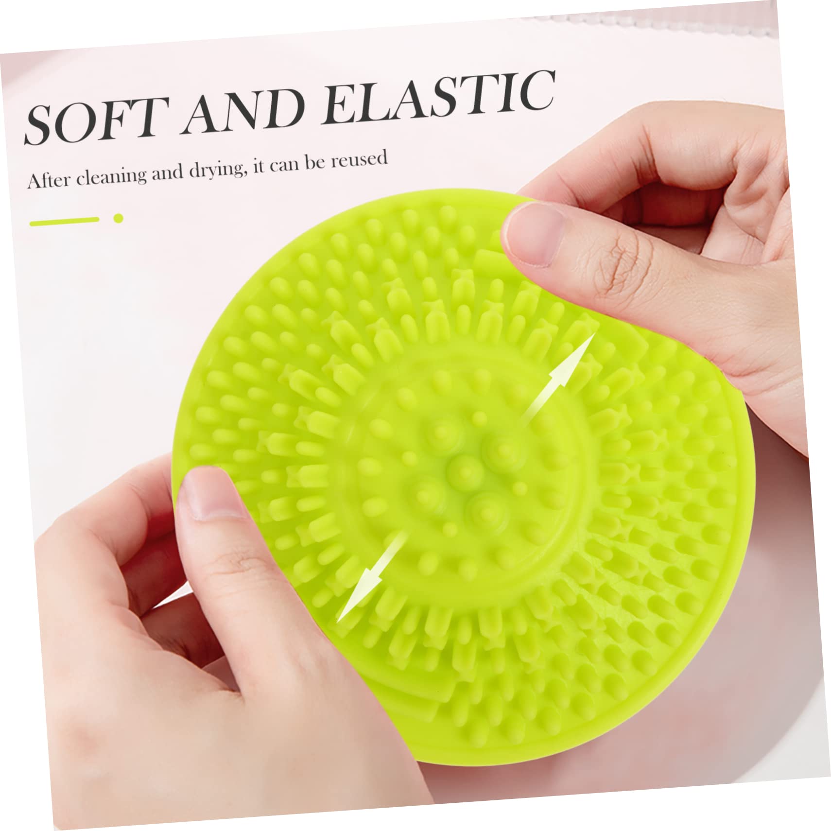 FRCOLOR 5 Set Di Tappetini Per La Pulizia Dei Pennelli Da Trucco in Silicone Per La Pulizia Dei Pennelli Per La Pulizia Dei Pennelli Da Trucco 3 Pezzi*5