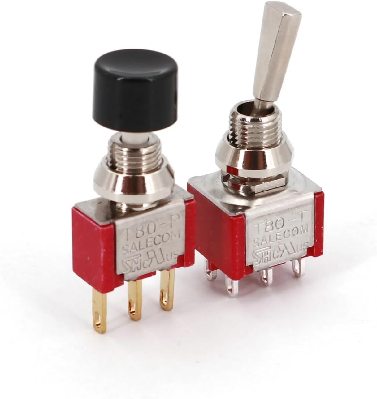 10Pcs 1/4-40UNS Thickness 3mm Dress Nut for SH T80-T Series 6.35mm Panel Toggle Switch