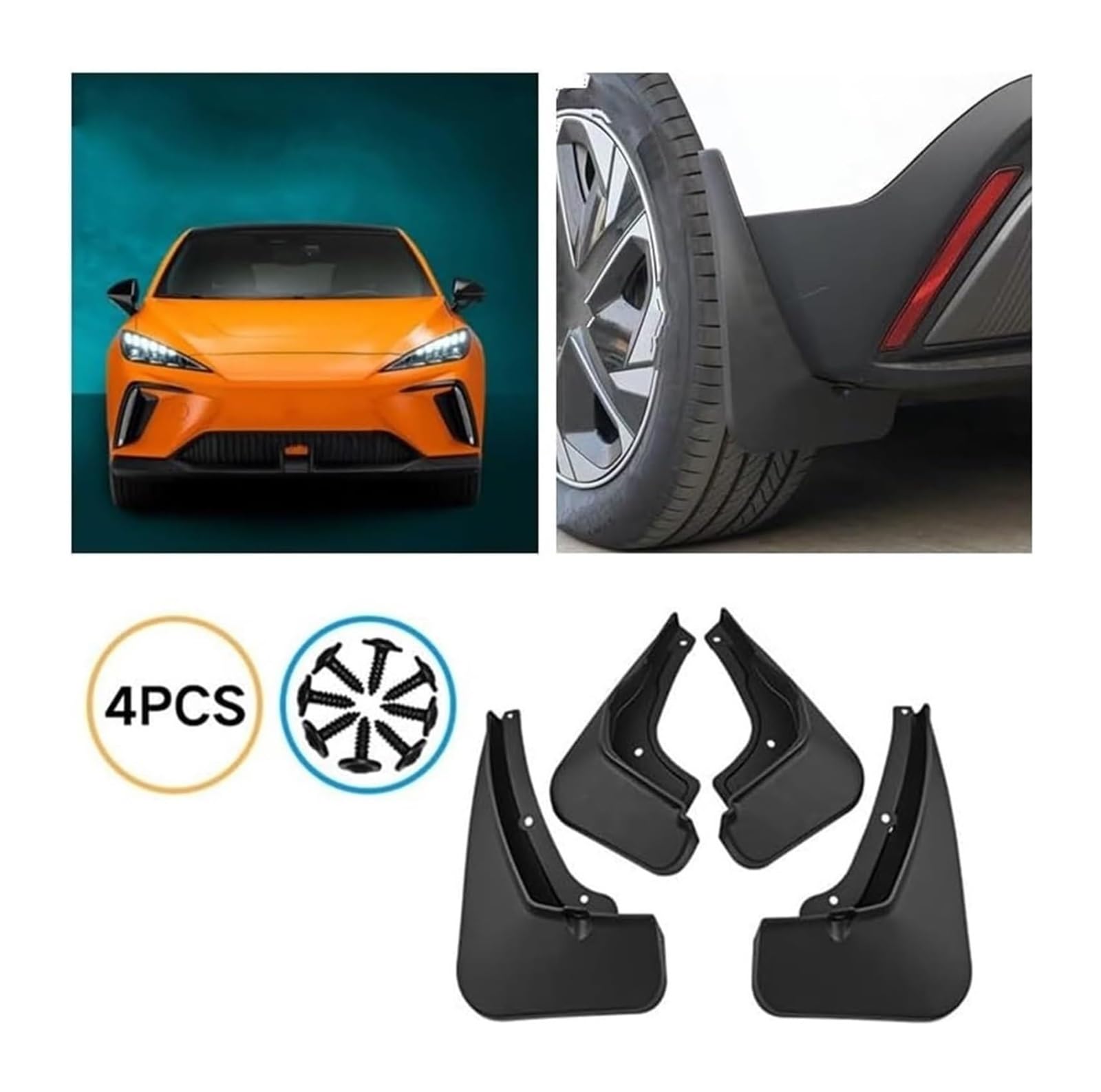 Pour MG4 Pour Véhicules Électriques Garde-boue Durables Pour Voiture Avant Et Arrière Protection anti-éclaboussures