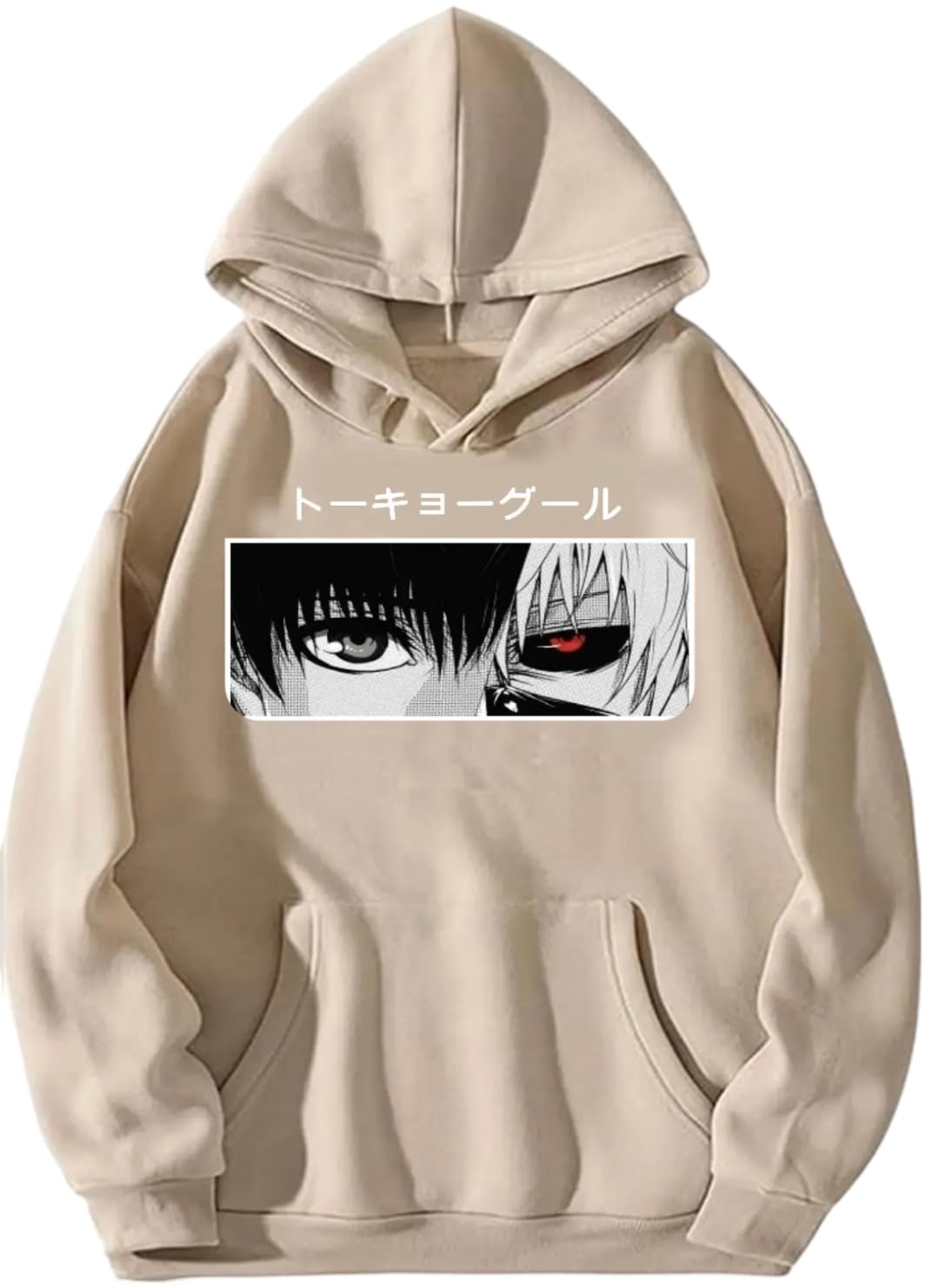 SASSAFRAS Black Men Hooded Sweatshirt Ghoul Printed Hoodie for Men & Women in black