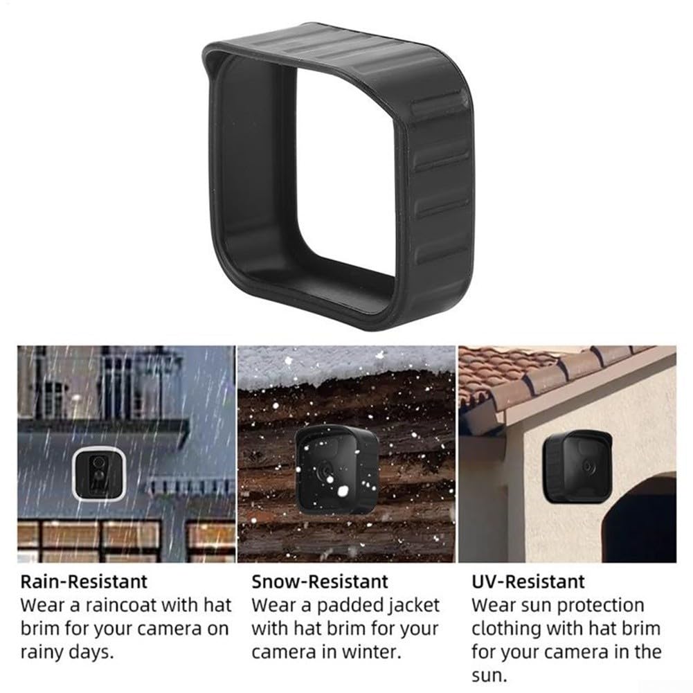 Housse de protection en silicone pour appareil photo Blink Outdoor XT2, coque de protection solaire imperméable, protection contre les intempéries pour la sécurité à domicile (noir)