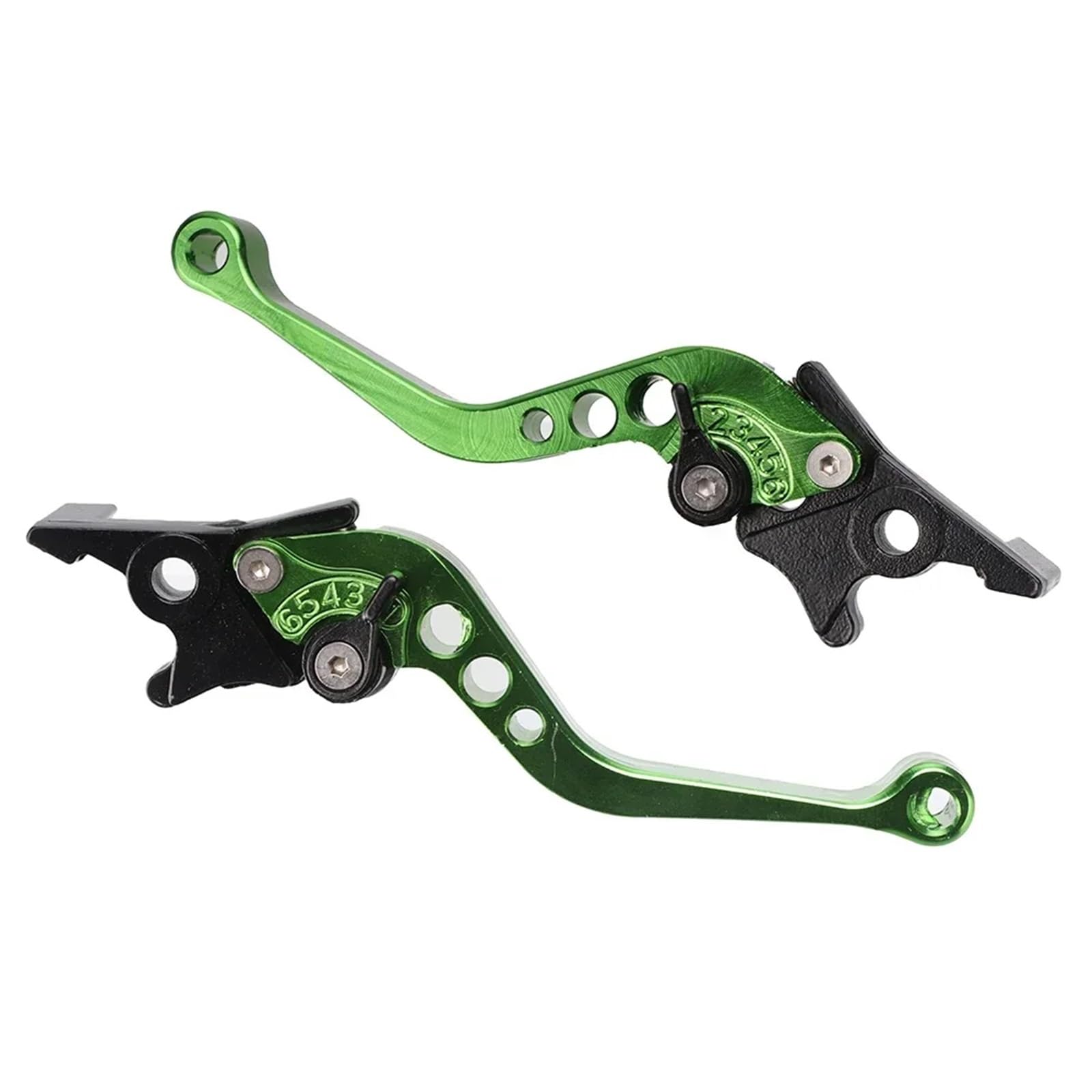 Gjihkwgz Green Motorcycle Brake Clutch Lever 1 Pair Universal Motorcycle Clutch Brake Handle Lever Aluminum Alloy Scooter Modification Double Disc Brake Clutch Brake Lever(Green)