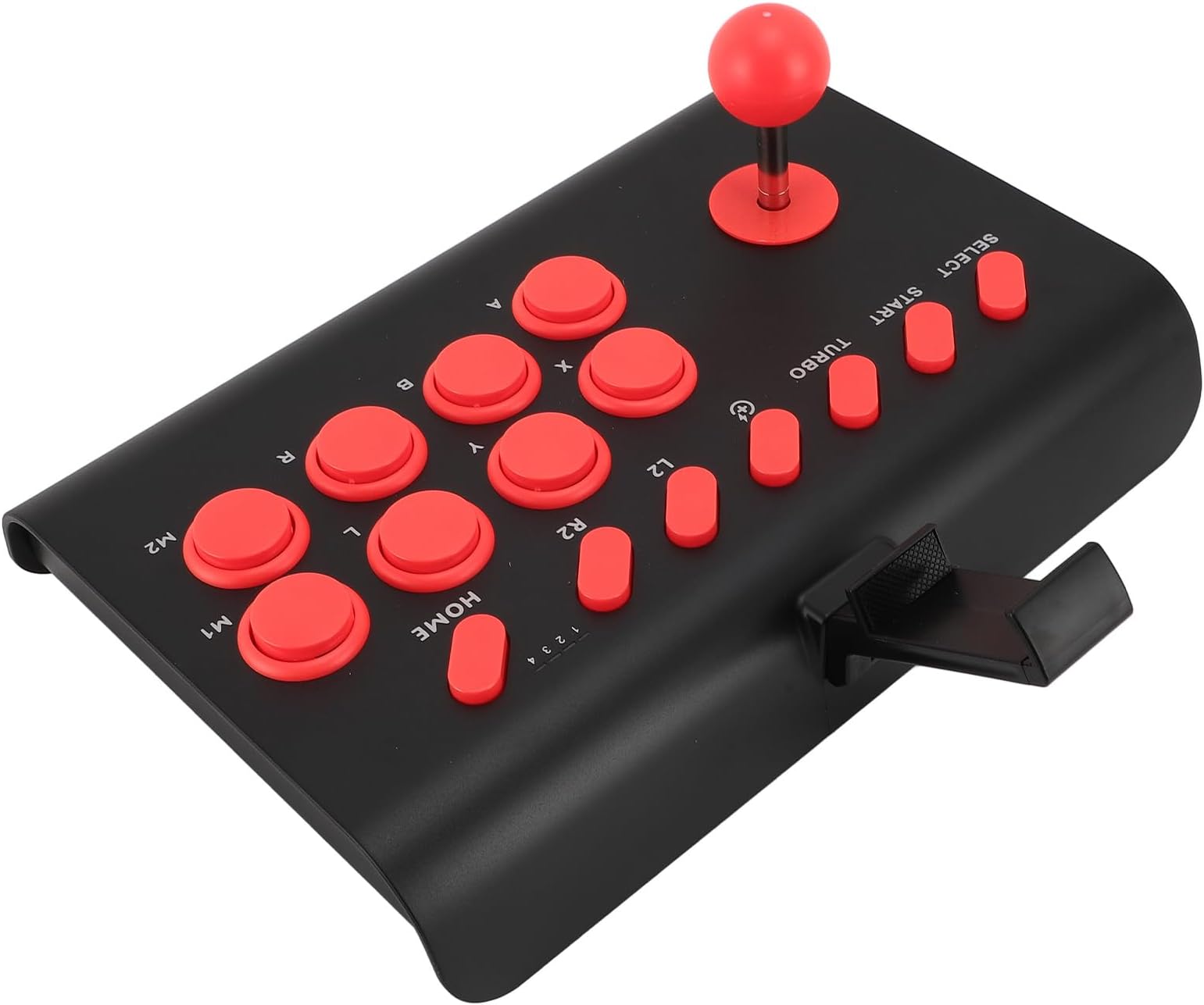 Tangxi Fighting Game Controller, Fighting Game Pad Long Battery Life Wireless with and Macro for IOS (Black)