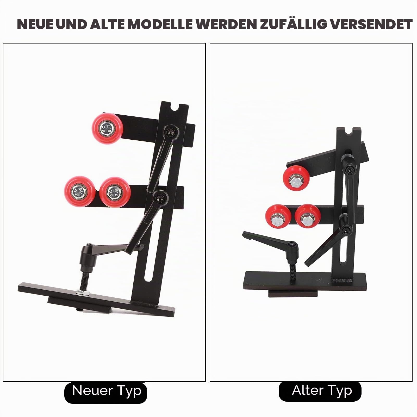 Holzdrehbank Lünette,Drehbank Lünette,L-förmige Lünettenauflage,Gusseisen-Holzbearbeitungsdrehwerkzeug mit 3 Befestigungsrädern Zum Spalten von Bettmessern Zum Schneiden