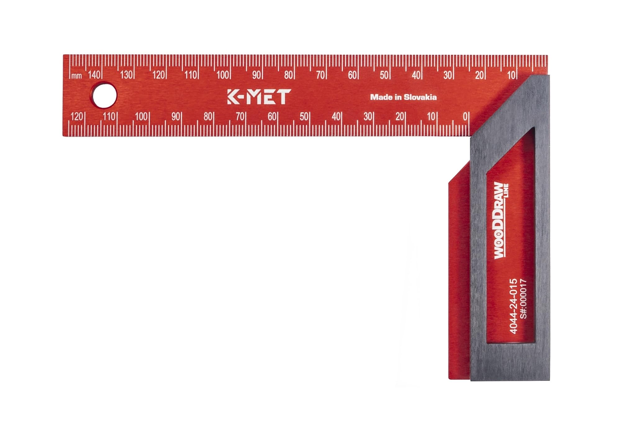 K-MET WooDDraw - Squadra da falegname, 150 x 100 mm