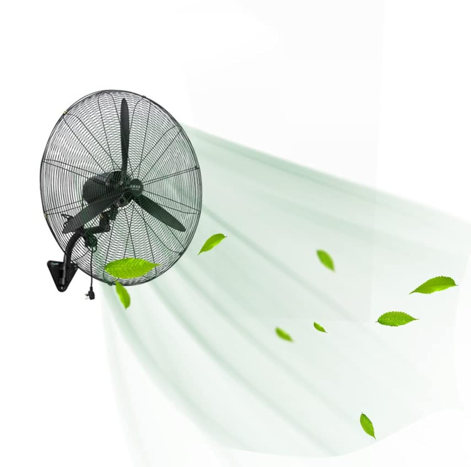 SUNRISE Industrial Wall Fan, High Velocity Metal, 30" (76.2 cm), 3 Speeds, Oscillating, Heavy Duty, 150W, Ideal for Warehouse, Office, Home