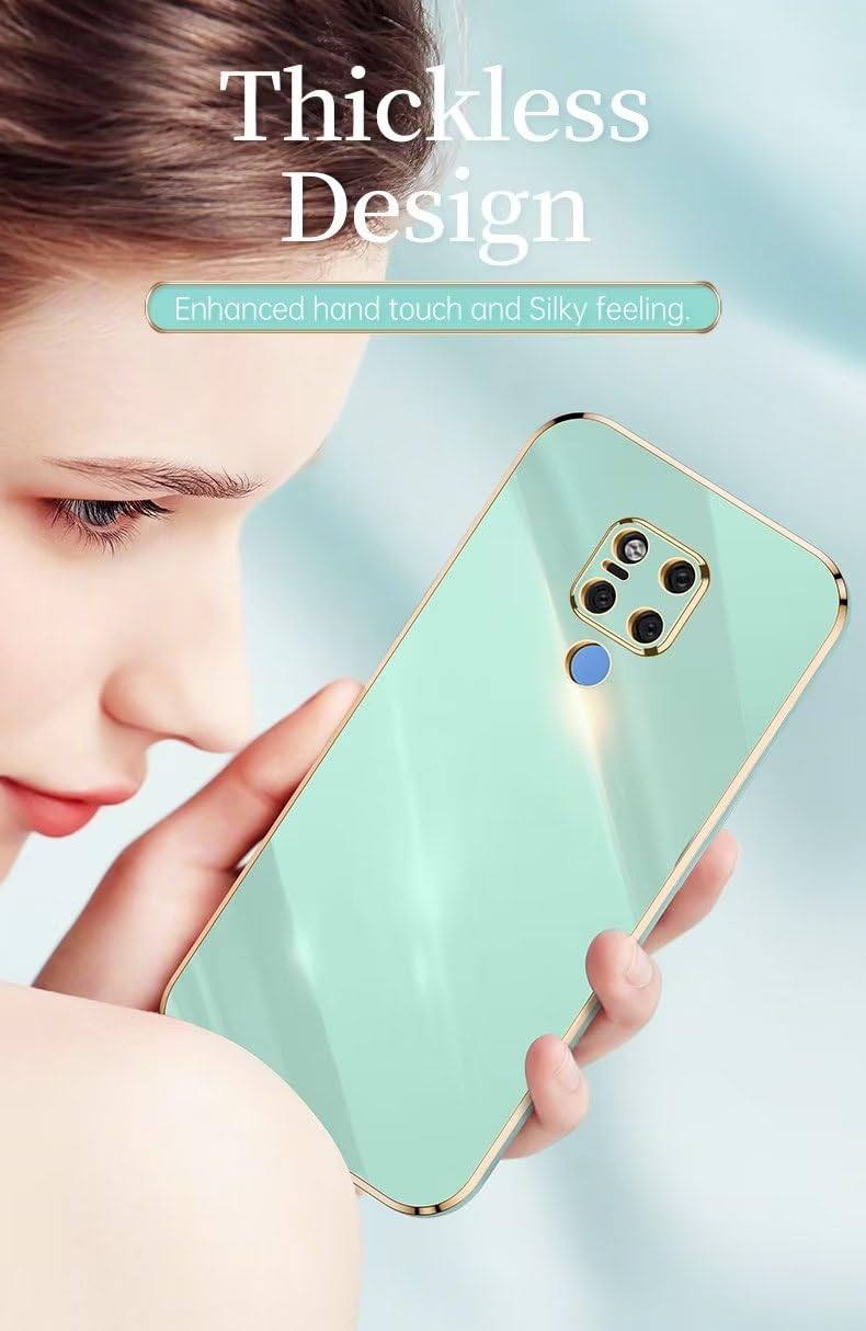Funda Para Huawei P30 - Carcasa De TPU Suave Morada Con Marco De Galvanoplastia, Compatible Con 6.1 Pulgadas