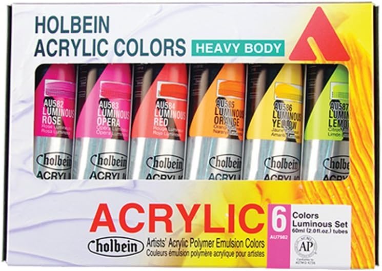 Hb Artist Acrylic Luminous Set/6 60Ml