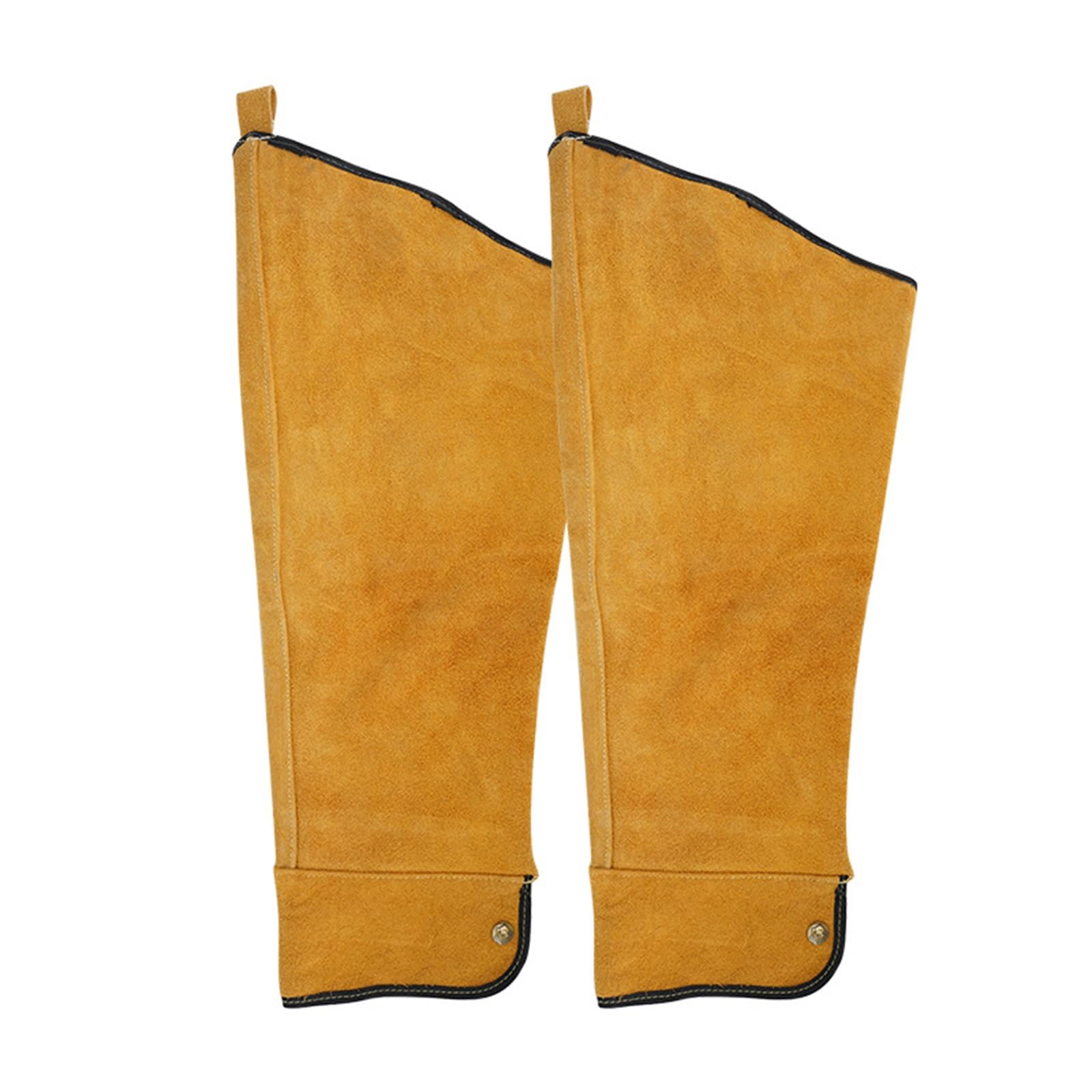 Tablier de soudeur en cuir jaune pour se protéger des brûlures à l'atelier