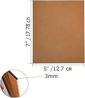 Vista 2 de 12 hojas acrílicas transparentes de 5 x 7 pulgadas, láminas acrílicas en blanco, hoja acrílica de 1/8 pulgadas de grosor (0.118 in) de grosor