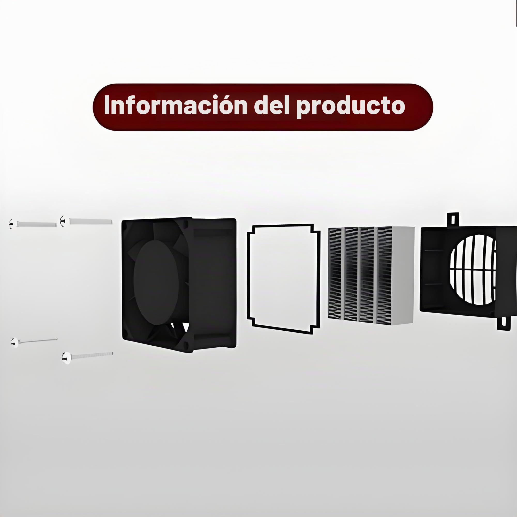 Calentador de Cerámica, 220 V 300 W Calentador con Ventilador Calentador de Aire Termostático de Cerámica Eléctrico