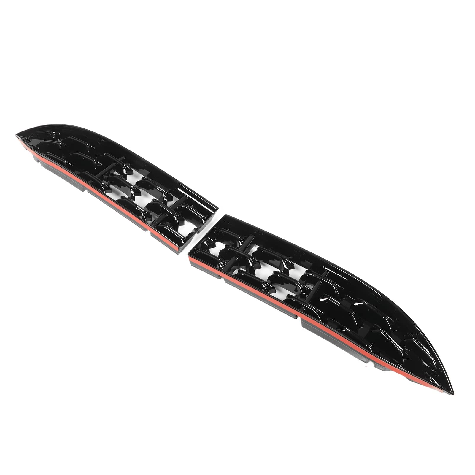 Front Grille Guard Front Grille Guard Abs 2Pcs Front Grille Guard Glossy Black Front Grill Mesh Inserts Trims Replacement for Mazda Cx‑5 2022