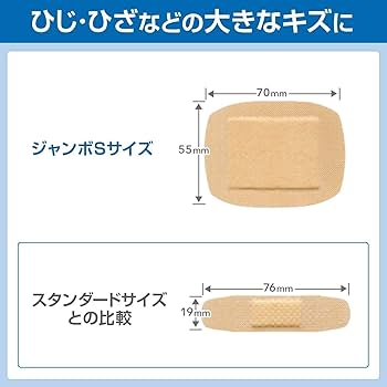 BAND-AID 肌色タイプ 絆創膏 20点 Amazon | BAND-AID(バンドエイド) 救急絆創膏 肌色タイプ ワイド