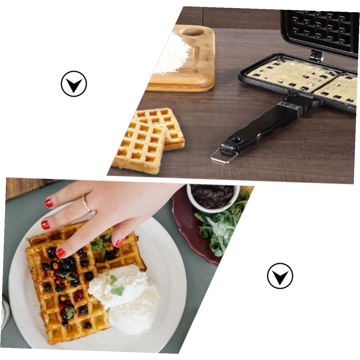 SOIMISS Molde Creativo para Gofres y Bizcochos Antiadherente Herramienta Ligera y Reutilizable para Horno para Cocina Doméstica y Horneado DIY