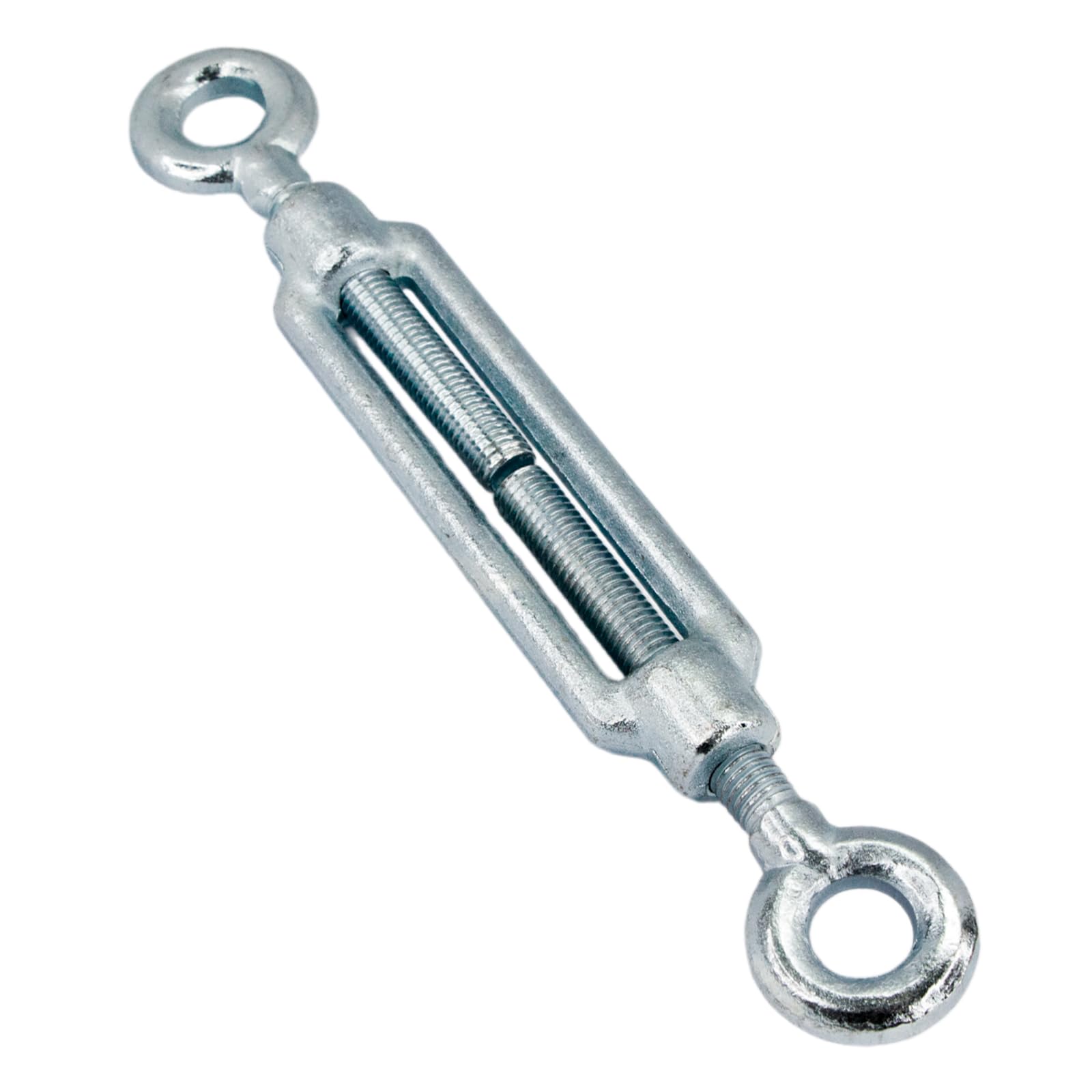 PRIOstahl Spannschloss verstellbarer Spannverschluss Seilspanner Spannschraube Spannhaken Wantenspanner x 1 Stück Ausführung: Öse - Öse Größe: M16 Verbindung für Drahtseile Seile Verzinkt
