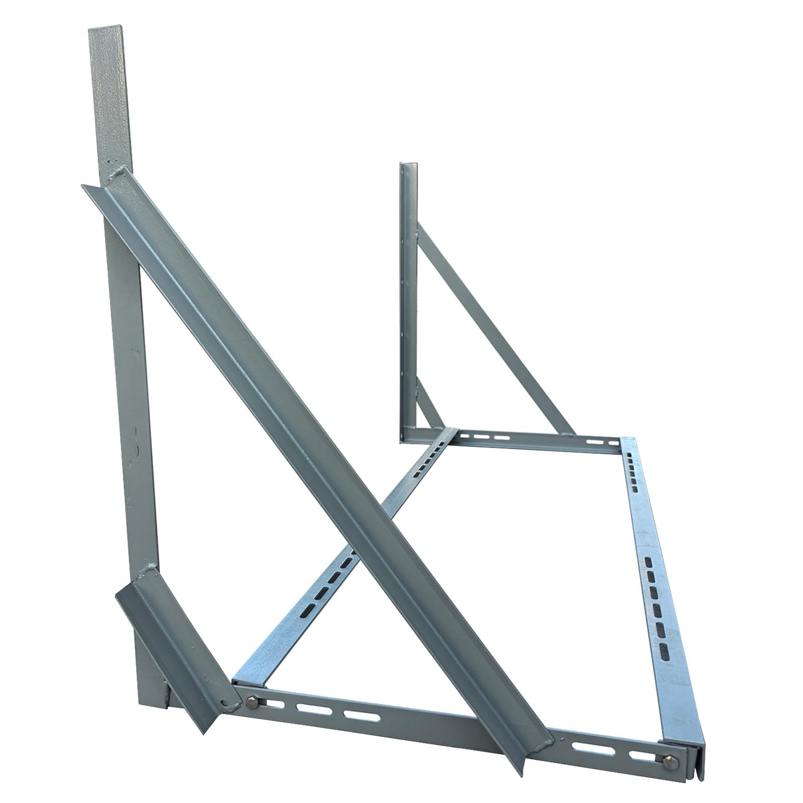 Soporte Aire Acondicionado Exterior, Kit Aire Acondicionado de Hierro Angular con Doble Travesaño, para Bombas de Calor Sin Ductos Mini Split, Capacidad de 400 Kg