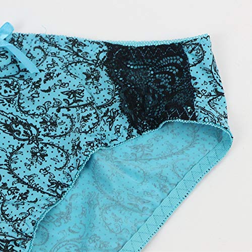 Women Lace Embroidered Bra And Panty Set Plus Size Underwire Everyday Bras Blue #TOP7