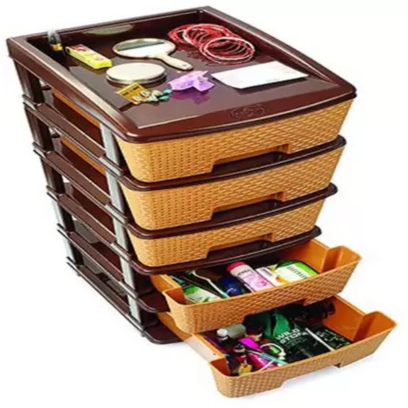 Image of Drumstone Plastic Free Standing Chest of Containers, Kitchen Rack
