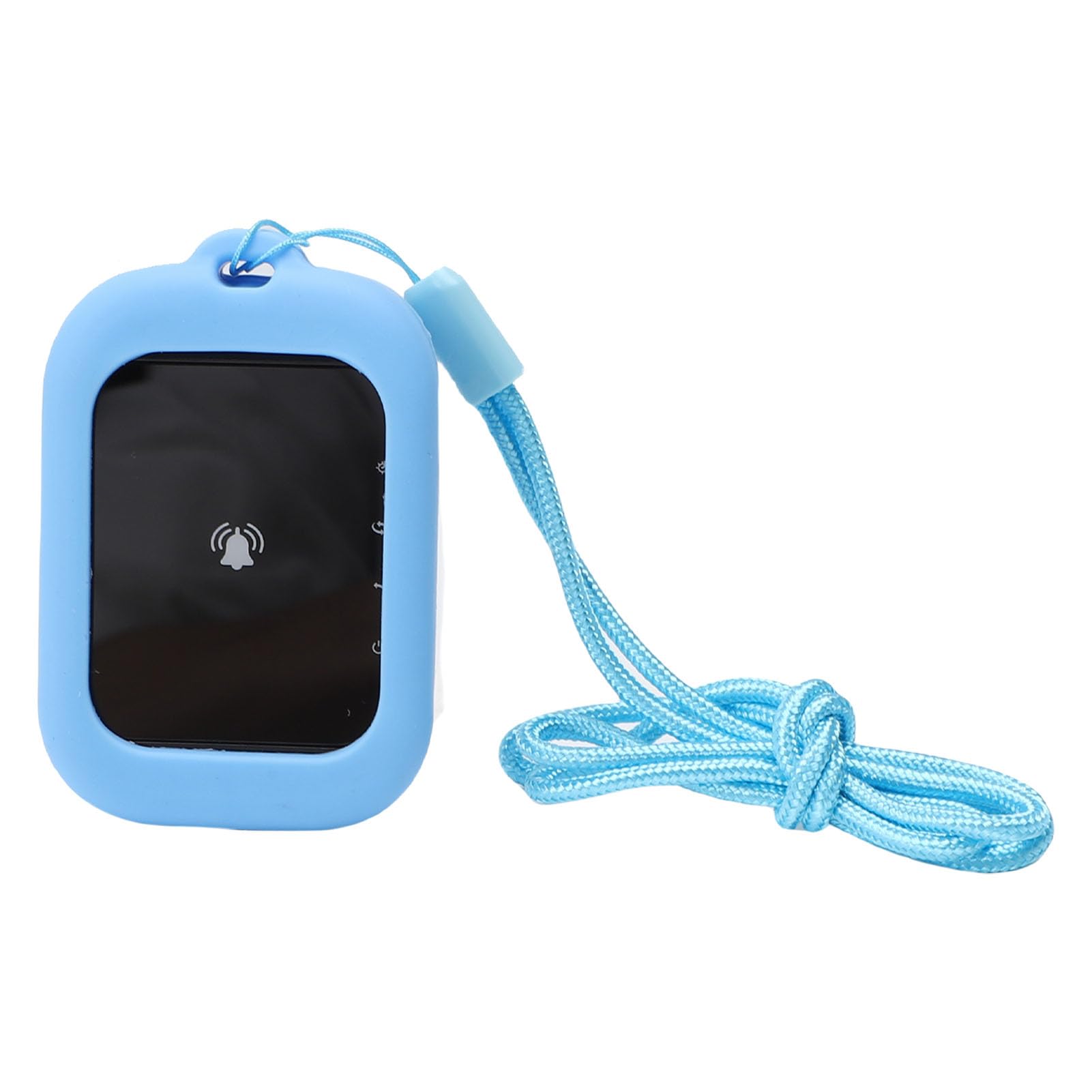 Asixxsix Système de Téléavertisseur de Restauration, 800 M de Longue Distance Système D'appel sans Fil 4 Bipeurs Breeurs de File D'attente Client Buzzer pour Les Camions de Restauration (Blue)