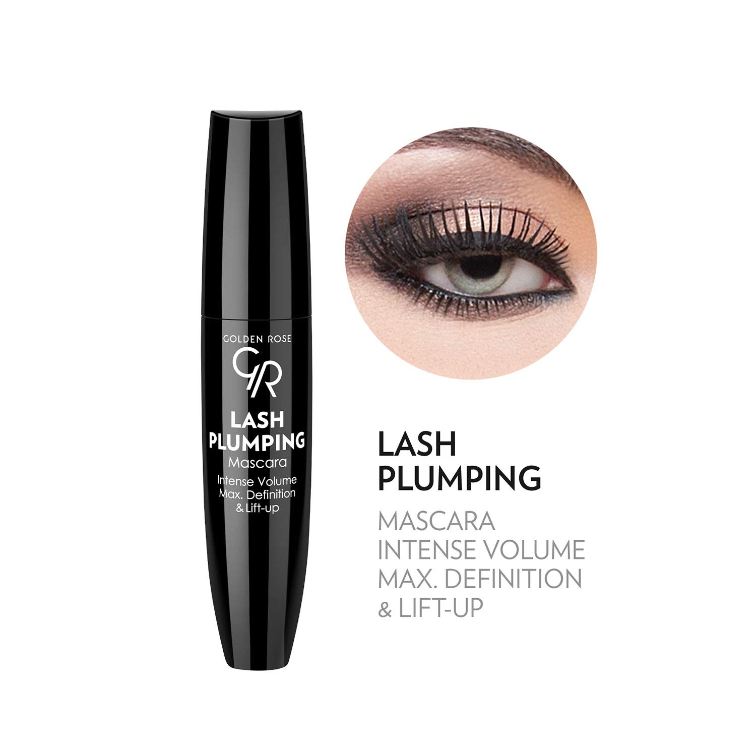 Golden Rose Lash Plumping Mascara - Ekstra Büyük Fırçalı Hacim ve Dolgunluk Veren Maskara (3 paketi)