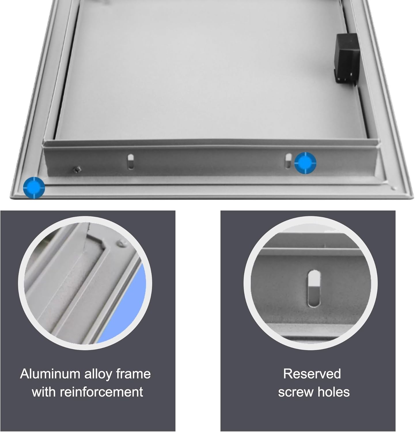 点検口 パイプアクセスパネル プッシュロックアクセスドア 多機能 防塵 修理用アクセスパネル 天井・壁兼用 カスタマイズ可能(Whi