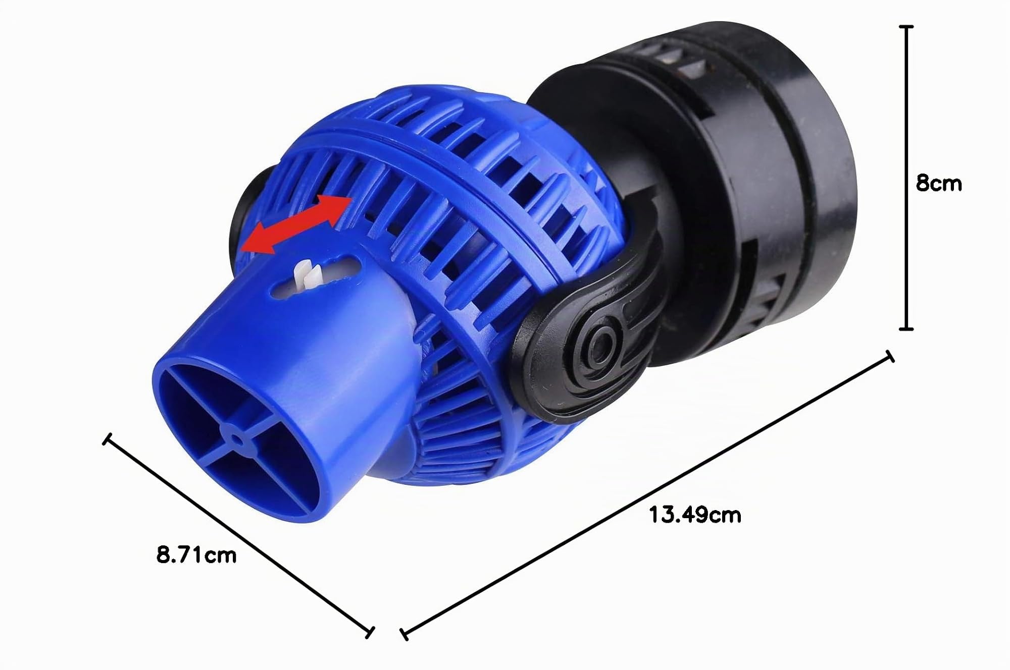 SunSun JVP-132 Pompe de brassage Wavemaker, 8000 l/h 12 W, fixation par aimant, pour aquarium, eau de mer, eau douce, eau saumâtre, pompe de circulation